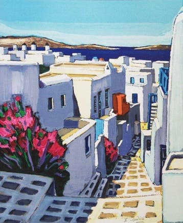 Jean-Claude QUILICI (1941-) - Beauté de Santorin