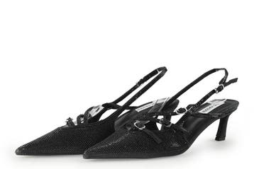 Steve Madden Slingbacks in maat 39 Zwart, Verzenden, Zwart, Steve Madden, Zo goed als nieuw