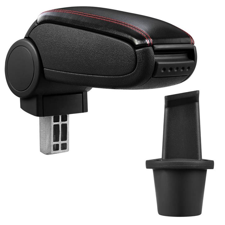 Armsteun Dacia Duster vf. 2010 kunstleer zwart en rood stiks, Auto diversen, Auto-accessoires, Verzenden