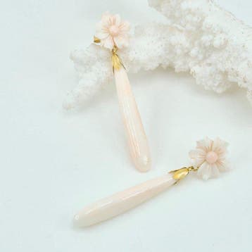 Koraal - Zilver, Verguld - Oorbellen - CORALLO ROSA
