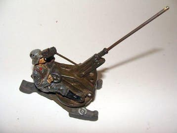 1:32 - Modelauto - Militär Flaksoldat mit einem Soldat, Nieuw