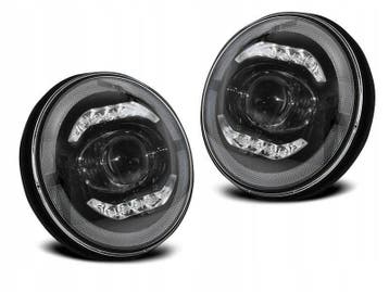 Koplamp units LED Angel Eyes geschikt voor Jeep Wrangler, Verzenden, Nieuw, Jeep