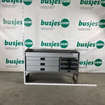 Aluca aluminium bedrijfswageninrichting gebruikt (nr 2425), Ophalen of Verzenden