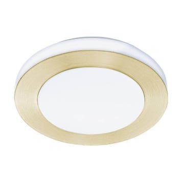 Gouden badkamer plafondlamp kunststof, Amina, 3,6W, 3000K, Ophalen of Verzenden, Nieuw