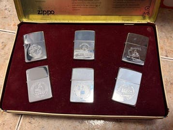 Zippo - Aansteker - Staal (roestvrij) - (6), Verzamelen, Nieuw