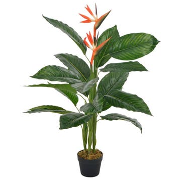 vidaXL Kunstplant met pot strelitzia 100 cm rood, Huis en Inrichting, Woonaccessoires | Kunstplanten en Kunstbloemen, Verzenden