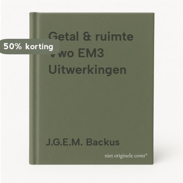 Getal & ruimte Vwo EM3 Uitwerkingen 9789011048058, Boeken, Schoolboeken, Zo goed als nieuw, Verzenden