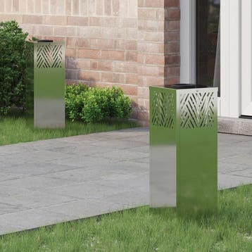 vidaXL Solar LED Pad Licht 2 st Warmwit 18 x 18 x 50 cm, Verzenden, Nieuw, Zonne-energie