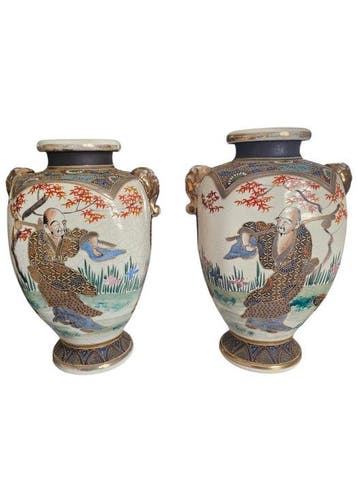 Balustervaas - Keramiek, Porselein - Japan - Meiji periode
