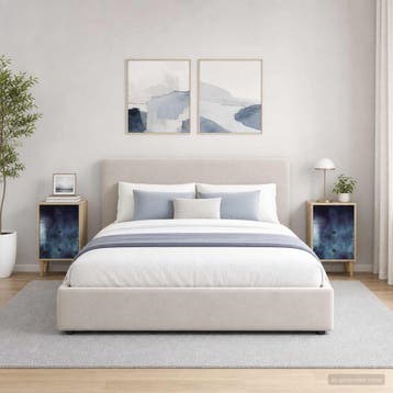 vidaXL Nachtkastje RAALTE 2 st Sonoma Eiken 36 x 33 x 60 cm, Minder dan 45 cm, Verzenden, Nieuw, 55 tot 70 cm
