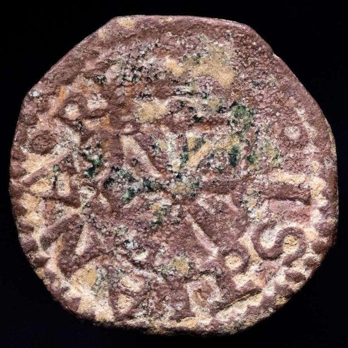 Spanje. Felipe II. 4 Cornados 1556-1598 Navarra (Pamplona), Postzegels en Munten, Munten | Europa | Niet-Euromunten
