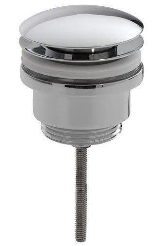 Luxe afvoerplug clickwaste 1 1/4 laag model, chroom -, Ophalen of Verzenden, Nieuw, Chroom, Wastafel