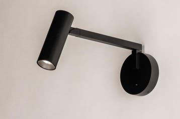 Rietveld Wandlampen - Zwart - Metaal, Aluminium, Verzenden, Nieuw