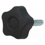 M10 x 50 draadeind met sterknop - diameter 60mm, Ophalen of Verzenden, Nieuw, 50 tot 100 mm, Bouten of Moeren