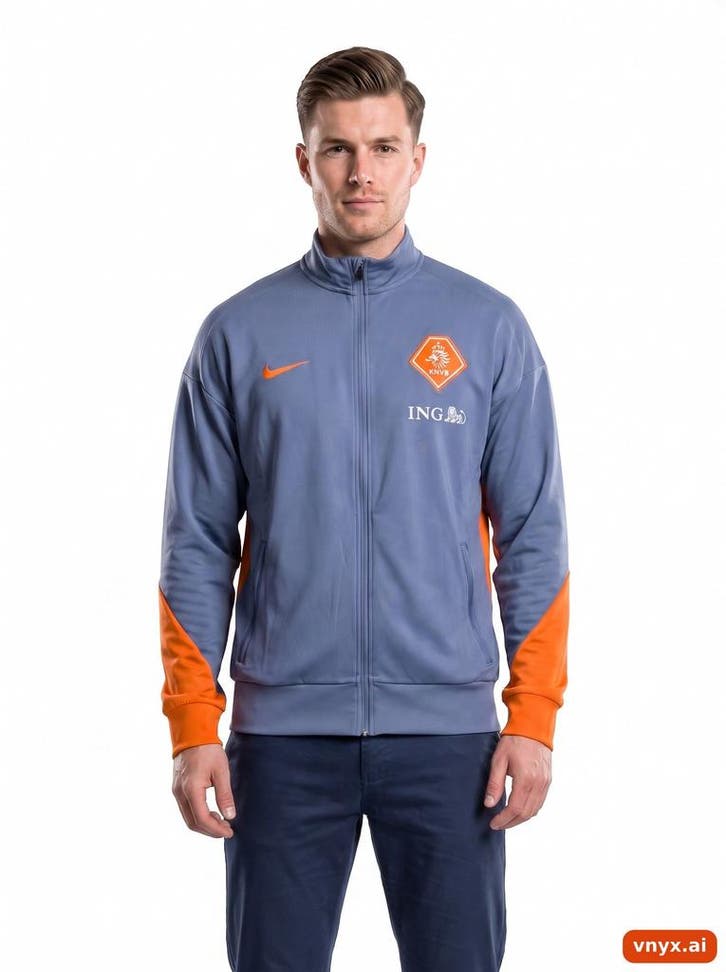 Nike Sportjassen Heren maat M Oranje Vintage, Kleding | Heren, Jassen | Zomer, Ophalen of Verzenden