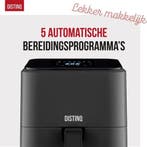 2dekans | DistinQ Heteluchtfriteuse compact - Airfryer - 4, Witgoed en Apparatuur, Frituurpannen, Ophalen of Verzenden, Zo goed als nieuw
