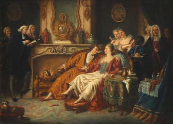 Pierre Nolasque Bergeret (1782-1863), 18-eeuws interieur
