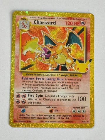 Pokémon Card 30th Celebration - Charizard 4/102, Nieuw