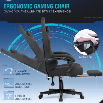 Ergonomische Bureaustoel -  Office Chair - Gamestoel - Volwa, Verzenden, Zo goed als nieuw