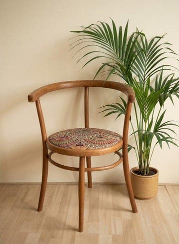 Josef Hofmann - Stoel - Beuken, Gobelin - Thonet style,Art