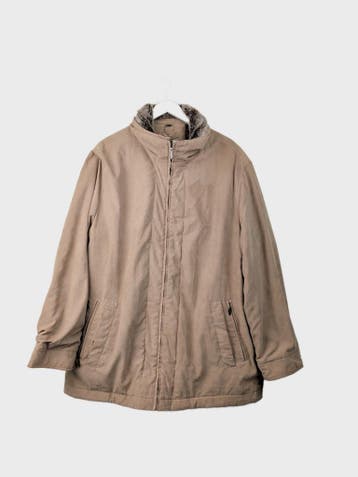 Umberto Rosetti Pufferjas Heren maat XL Beige Vintage, Beige, Maat 56/58 (XL), Ophalen of Verzenden, Zo goed als nieuw