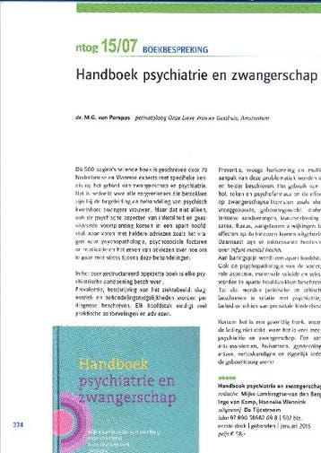 Handboek psychiatrie en zwangerschap 9789058982698, Boeken, Zo goed als nieuw