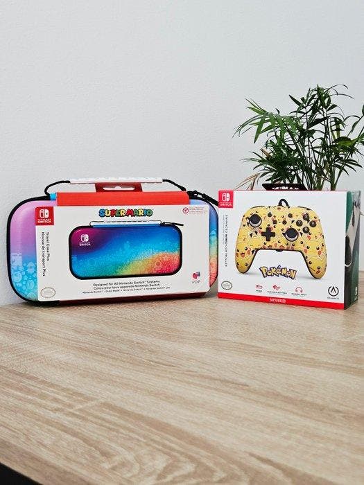 Nintendo - Switch - Pikachu Pokemon + Super Mario Star, Spelcomputers en Games, Spelcomputers | Overige Accessoires
