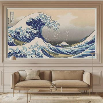 Iconische Japanse 'De Grote Golf van Kanagawa' Canvas Poster, Verzenden, Nieuw