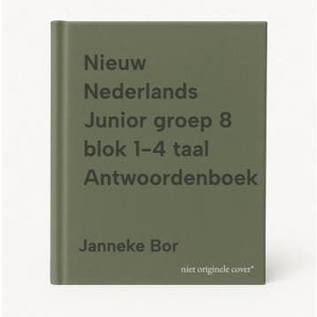 Nieuw Nederlands Junior groep 8 blok 1-4 taal Antwoordenboek, Boeken, Schoolboeken, Verzenden, Zo goed als nieuw, Janneke Bor