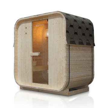 Vierkante Barrelsauna Nolvik - Incl. Toebehoren - 120x185x19, Verzenden, Nieuw