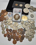 Verenigde Staten. collection of coins, incl. silver, Indian