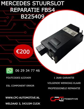 Mercedes FBS4 W447 W176 W907 etc Stuurslot reparatie B225409, Nieuw, Mercedes-Benz