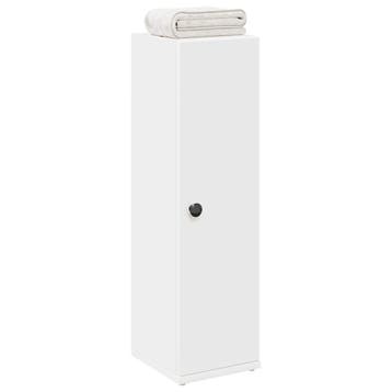 vidaXL Badkamerkast met rolhouder 20,5x22x72 cm wit, Verzenden, Nieuw, (Half)hoge kast