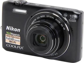 Nikon Coolpix S6800 Digitale Compact Camera - Zwart, Verzenden, Zo goed als nieuw