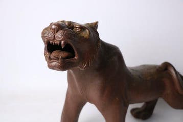 Zeldzame brullende Bizen-tijger – Kaneshige Tk, Kaneshige, Antiek en Kunst
