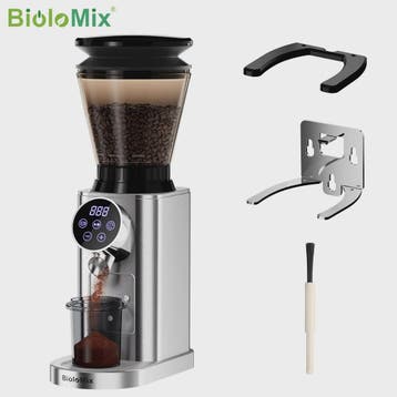 BioloMix Elektrische Koffiemolen met Conische Braam, 48 Inst, Verzenden, Nieuw