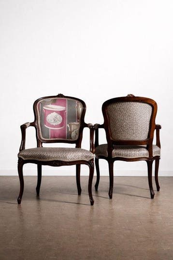 GpuntoStudio - Fauteuil (2) - Stoffa, Hout - 20e eeuw, Louis, Huis en Inrichting, Nieuw