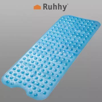 Ruhhy Antislip Badmat 100x40 cm - Blauw, Veilig en Comfor..., Ophalen of Verzenden, Nieuw