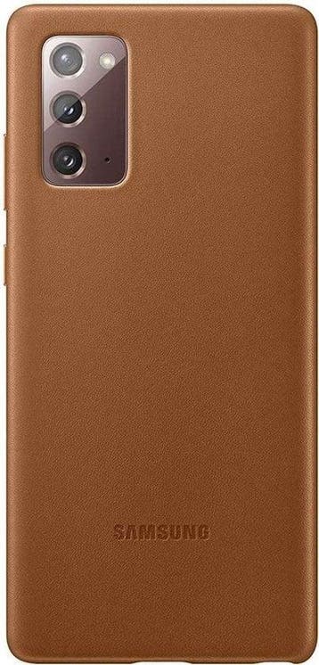 Samsung Leather Hoesje - Samsung Galaxy Note 20 - Bruin, Ophalen of Verzenden, Nieuw