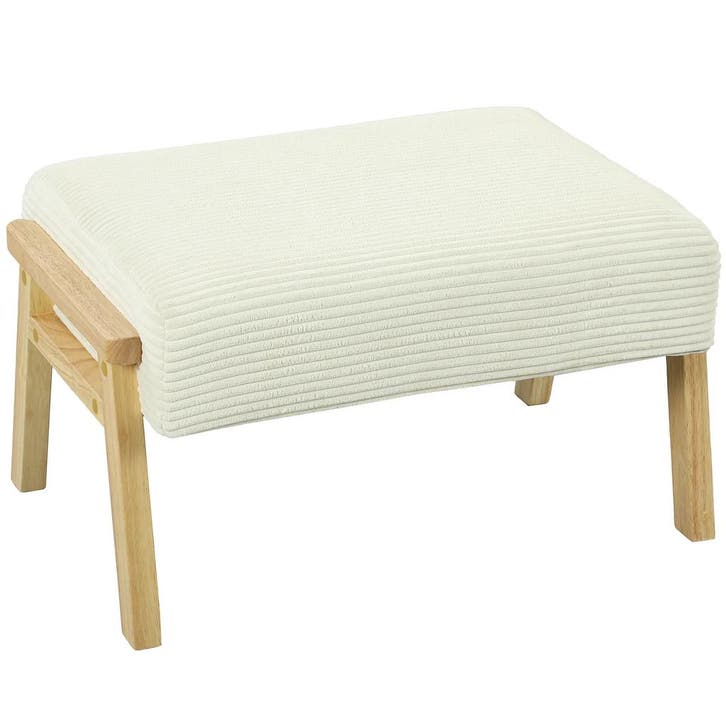 TRUUSK Zithocker met Zacht Zitkussen - Houten Poten - Voeten, Huis en Inrichting, Woonaccessoires | Kussens, Nieuw, Verzenden