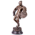 Figuur - Western Bronzefigur Tanzender Indianer 46CM -, Antiek en Kunst
