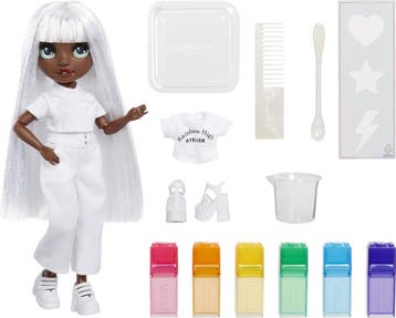 Rainbow High Watercolor &amp; Create Modepop - Groene ogen, Kinderen en Baby's, Speelgoed | Poppen, Ophalen of Verzenden, Zo goed als nieuw