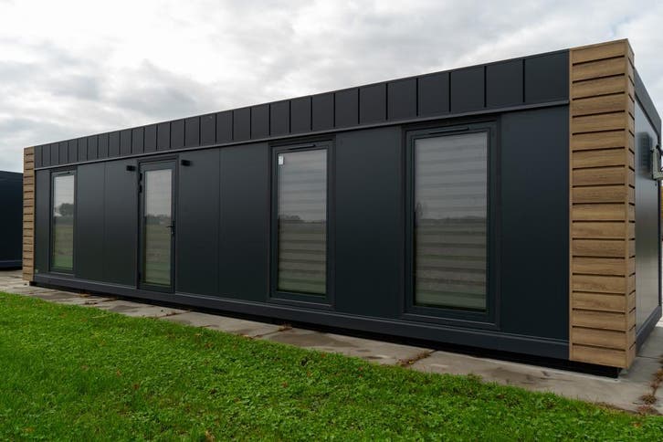 OK-Unit 11.20 m x 3.20 m | woonunit |  tijdelijk wonen, Doe-het-zelf en Verbouw, Bouwketen en Schaftketen, Nieuw