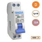 Gacia installatieautomaat 1P+N D32 6KA - M80N-D32, Doe-het-zelf en Verbouw, Elektra en Kabels, Ophalen of Verzenden, Nieuw