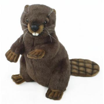Hansa bever knuffel - pluche - 29 cm - bosdier, Verzenden, Nieuw
