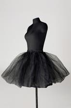 Zwarte Petticoat Rok Tule Tutu Black Swan Steampunk Zwart L, Kleding | Dames, Ophalen of Verzenden, Nieuw, Carnaval