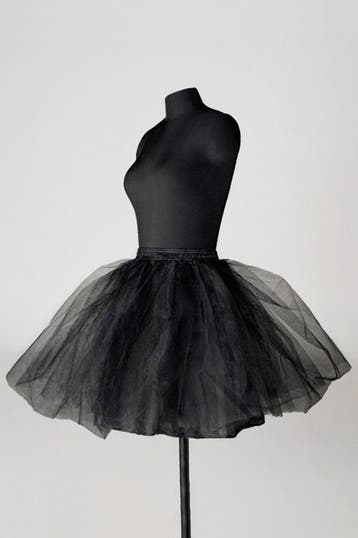 KIMU® Zwarte Petticoat Rok Tule Tutu Black Swan Steampunk Zw, Ophalen of Verzenden, Nieuw, Carnaval
