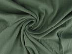 Mousseline stof – Oud groen, 120 cm of meer, Ophalen of Verzenden, Katoen, Groen