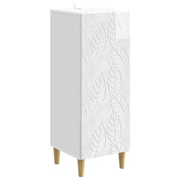 vidaXL Dressoir Hoogglans Wit 33 x 34,5 x 90 cm Bewerkt hout, Verzenden, Nieuw, Overige houtsoorten, Minder dan 50 cm