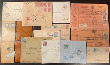 Nederland 1872/1925 - Collectie oude brieven waarbij, Gestempeld